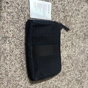 Coach Black Signature Pouch